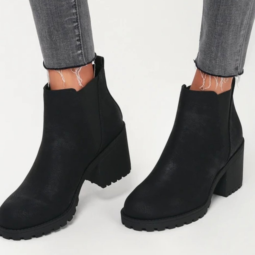 Dirty Laundry Lisbon Black High Heel Ankle Booties